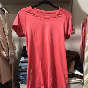 Hot pink lululemon shirt